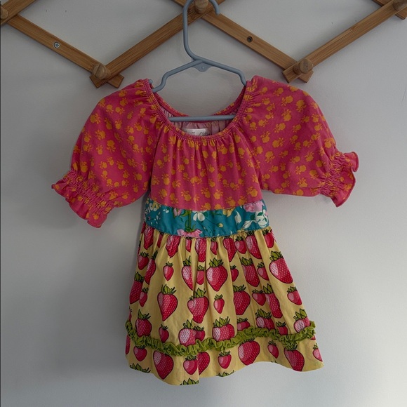 Matilda Jane Other - Matilda Jane Faircloth Hill Peasant Top Strawberry Girls Size 2